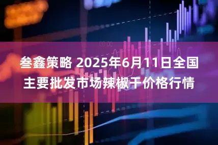 叁鑫策略 2025年6月11日全国主要批发市场辣椒干价格行情